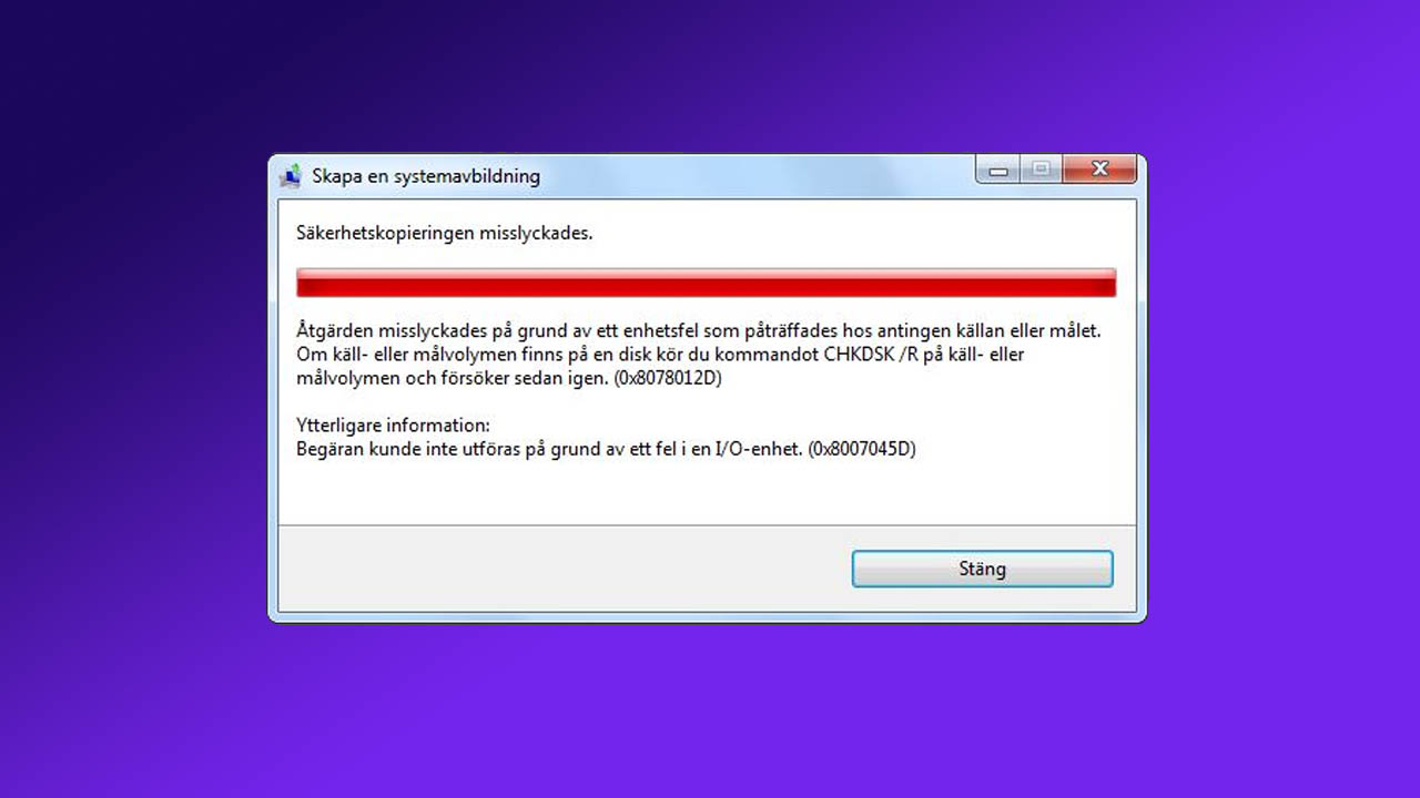 Mengatasi Error 0x8007045D: I/O Device Error pada Windows